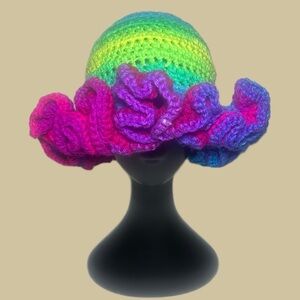 Vibrant Multicolor Crochet Hat